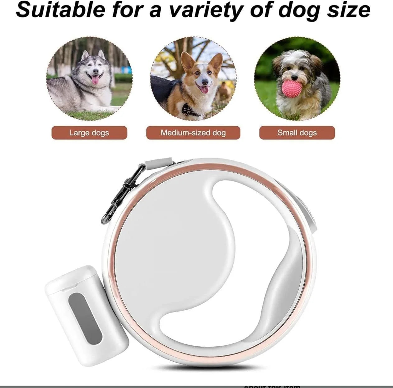 Retractable LED Dog Leash