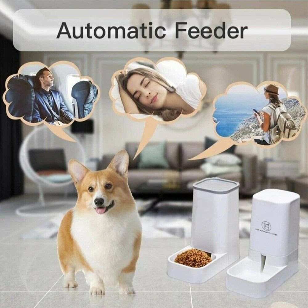 3.8L Gravity Automatic Pet Water/Food Dispenser