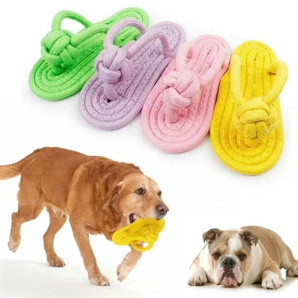 1PC Cotton Slipper Rope Toy for Dogs