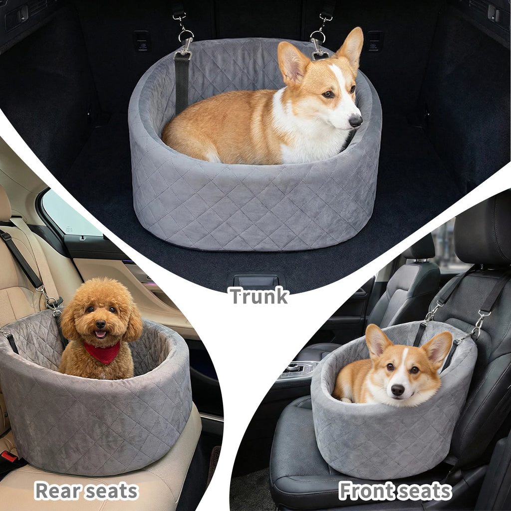 Portable Pet Car Seat for Small Dogs and Cats