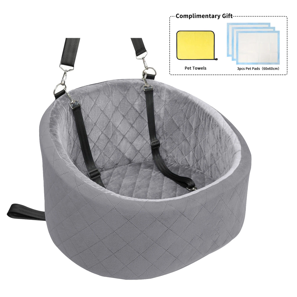 Portable Pet Car Seat for Small Dogs and Cats