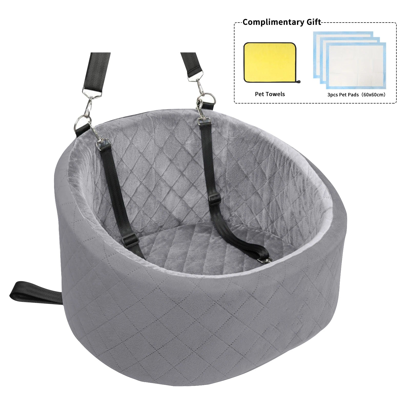 Portable Pet Car Seat for Small Dogs and Cats
