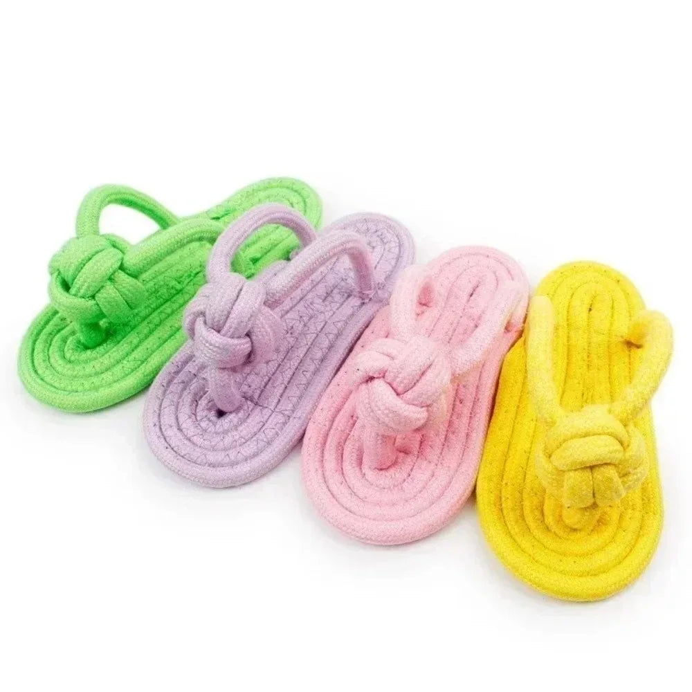 1PC Cotton Slipper Rope Toy for Dogs