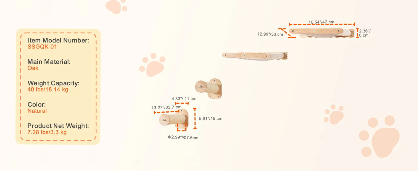 Wall Mounted Cat Shelves