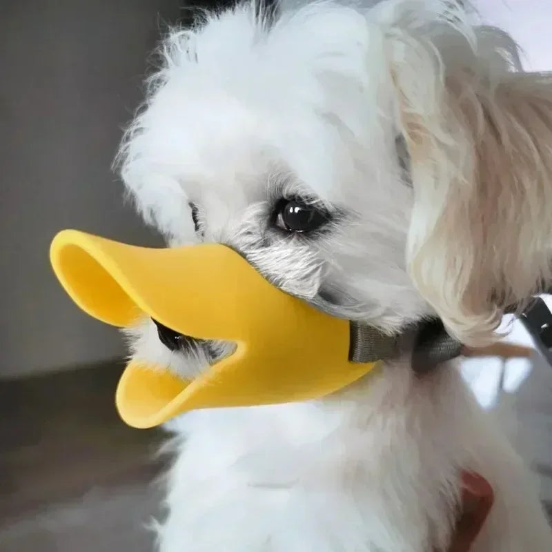 Soft Silicone Duck Shape Dog Muzzle