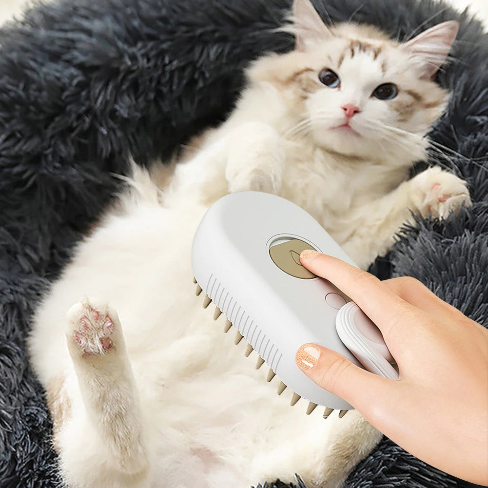 Electric Steam Spray Pet Cleaning Brush