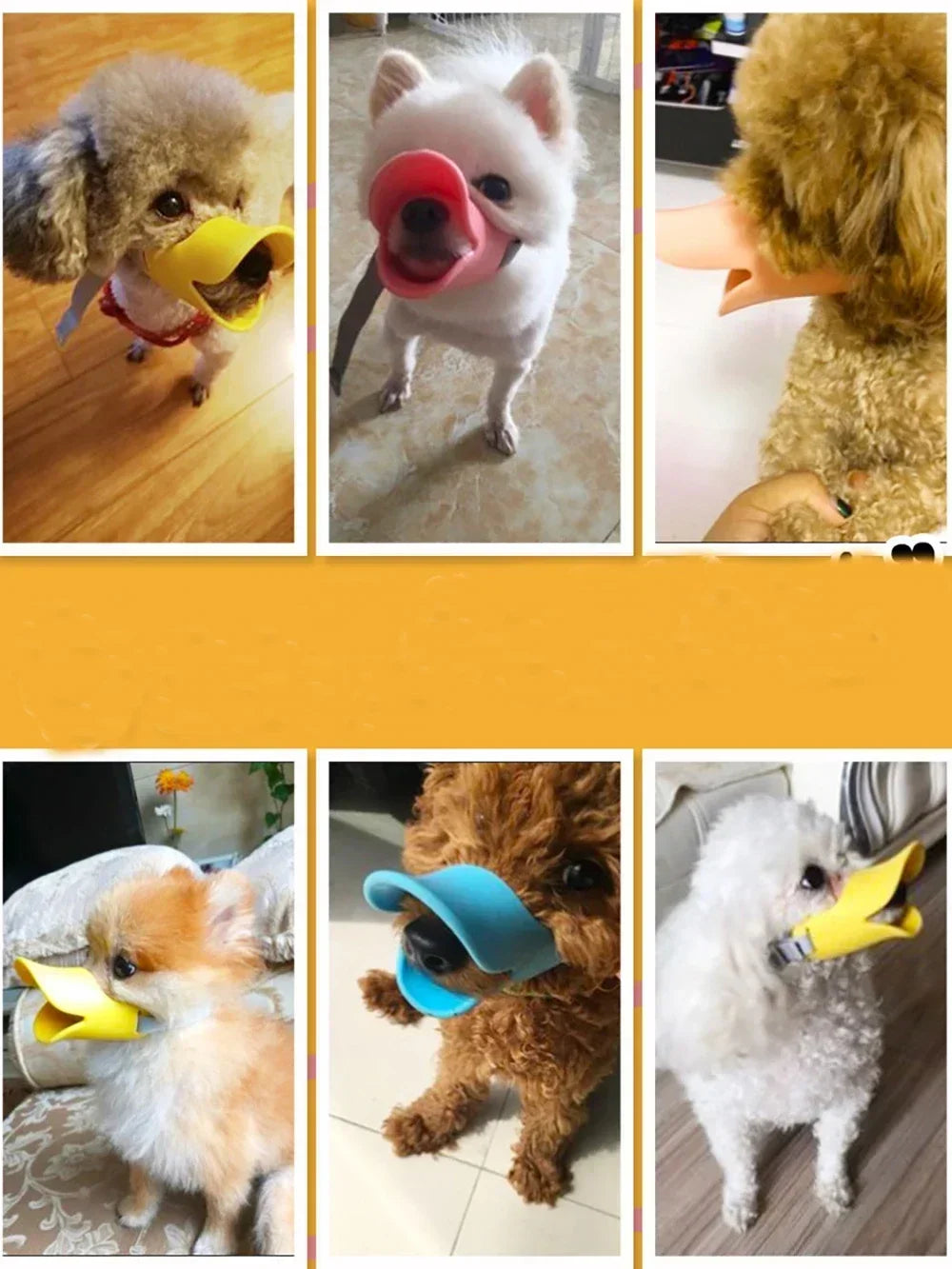 Soft Silicone Duck Shape Dog Muzzle