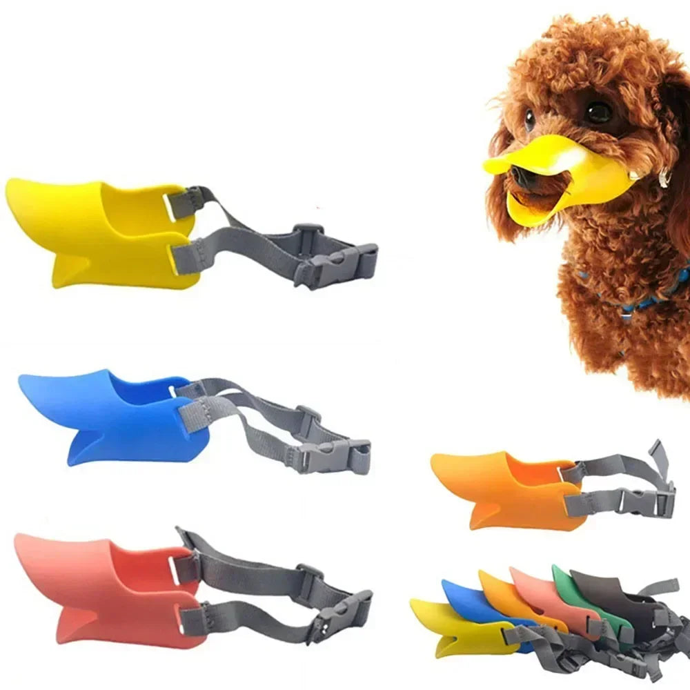 Soft Silicone Duck Shape Dog Muzzle