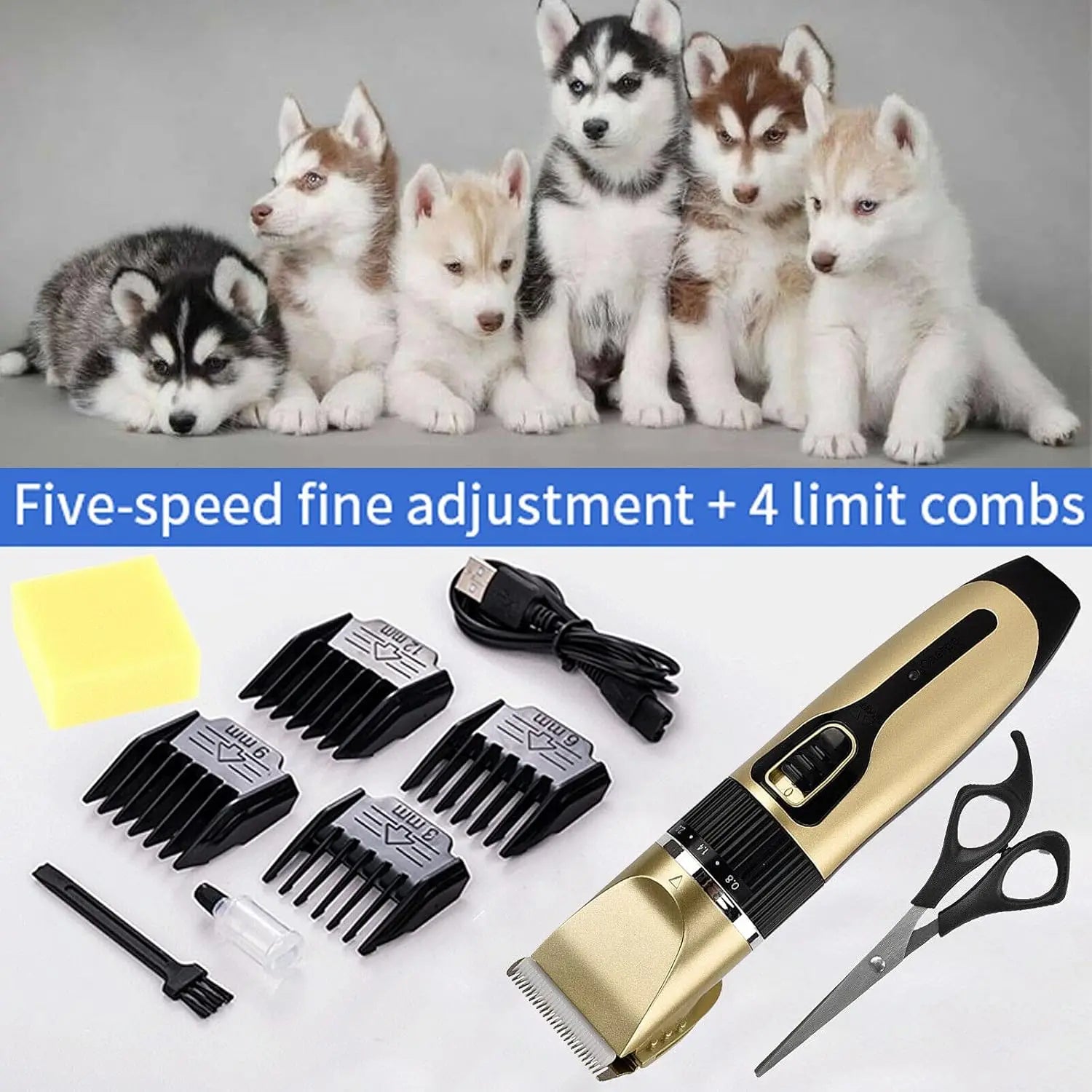 Professional Cordless Pet Hair Clipper