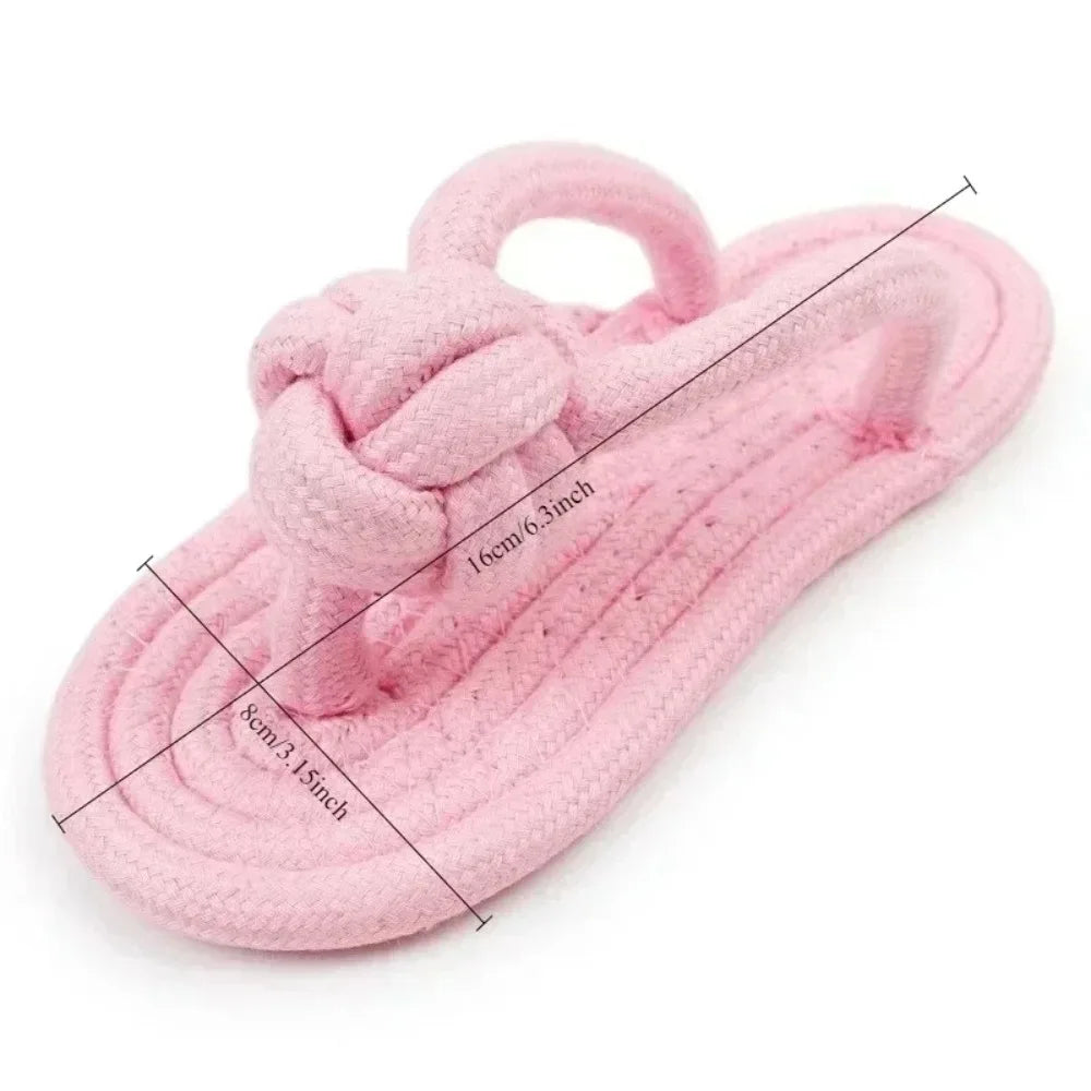 1PC Cotton Slipper Rope Toy for Dogs