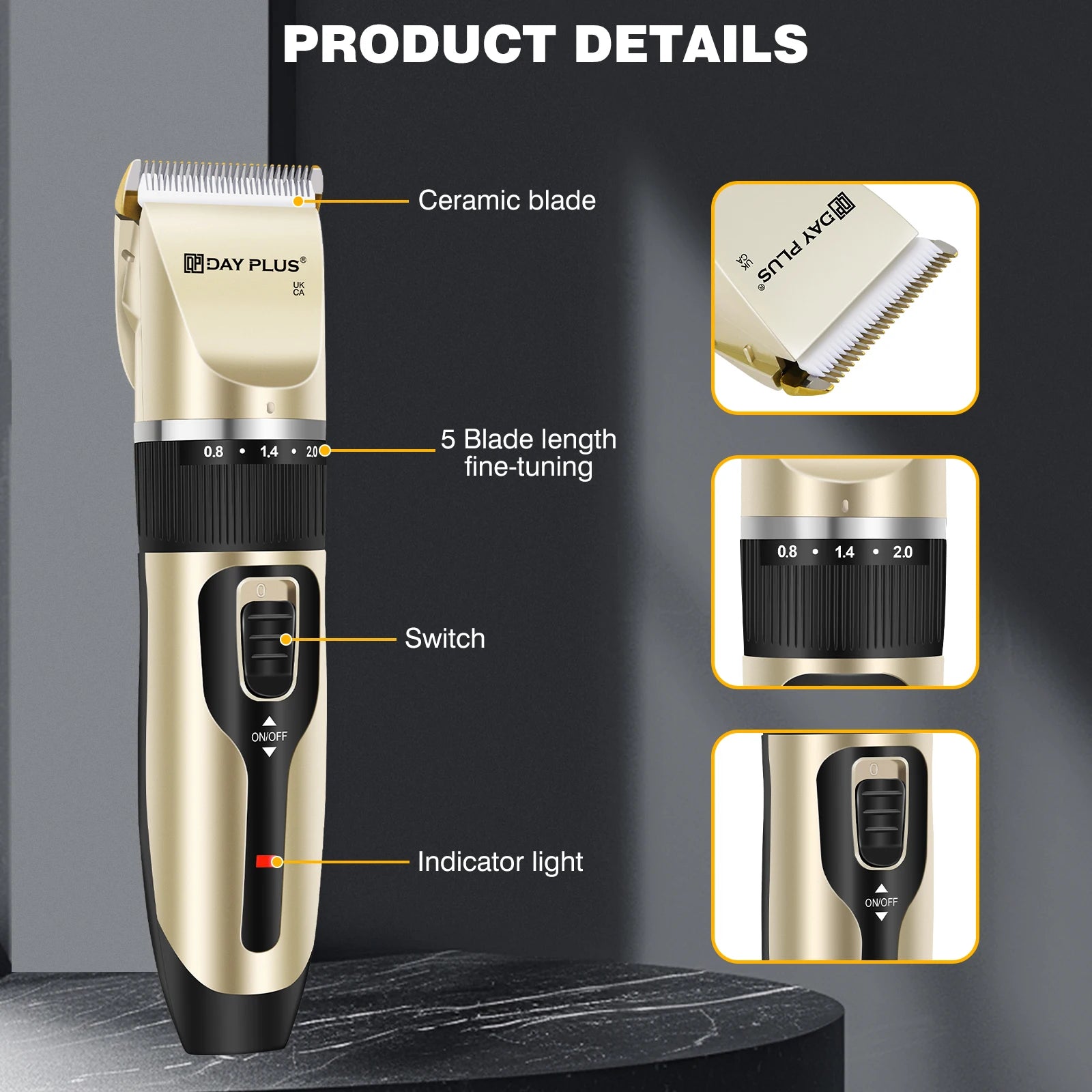 Professional Cordless Pet Hair Clipper