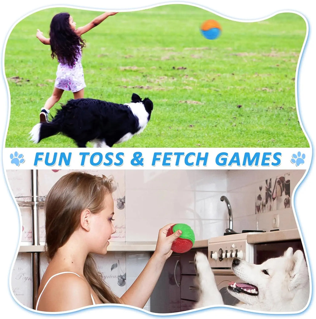 8pcs Squeaky Dog Balls