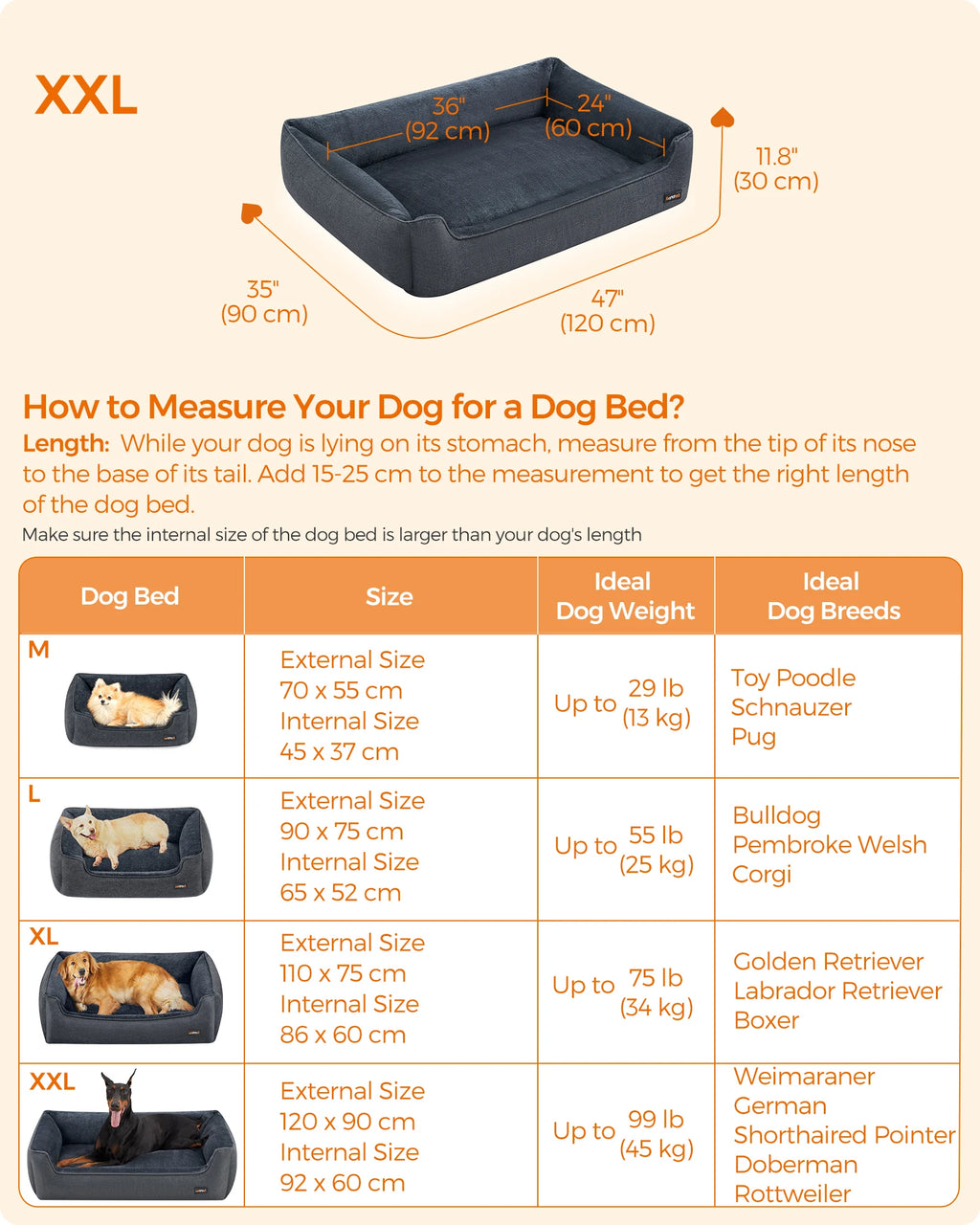 Linen-Look Pet Bed