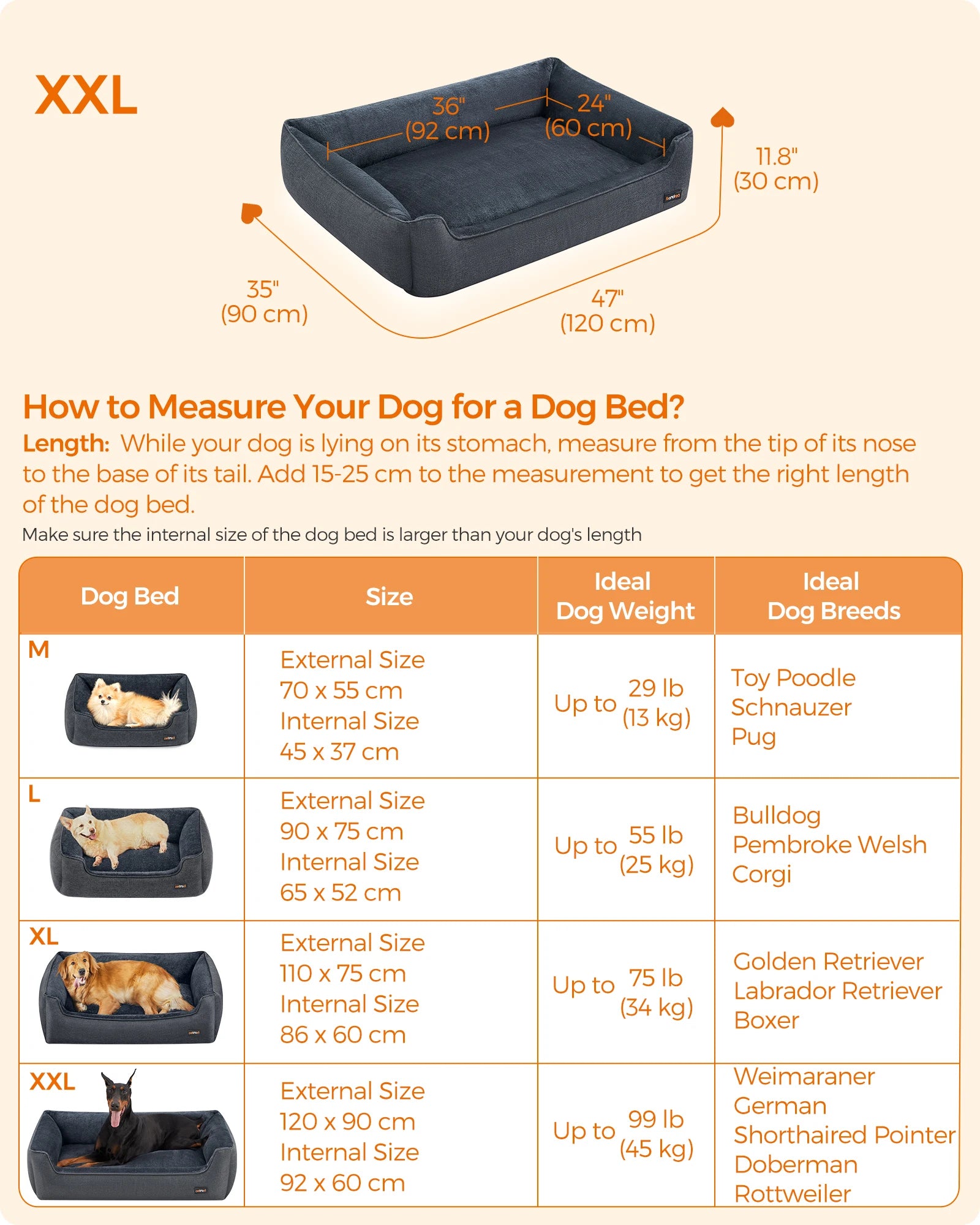 Linen-Look Pet Bed