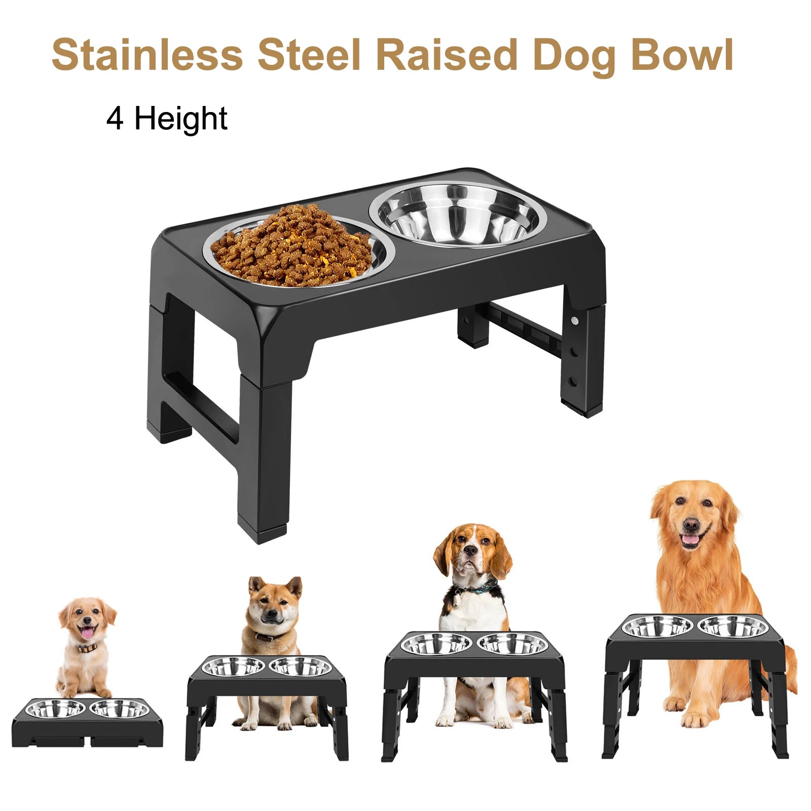 Elevated Dog Feeder Bowls