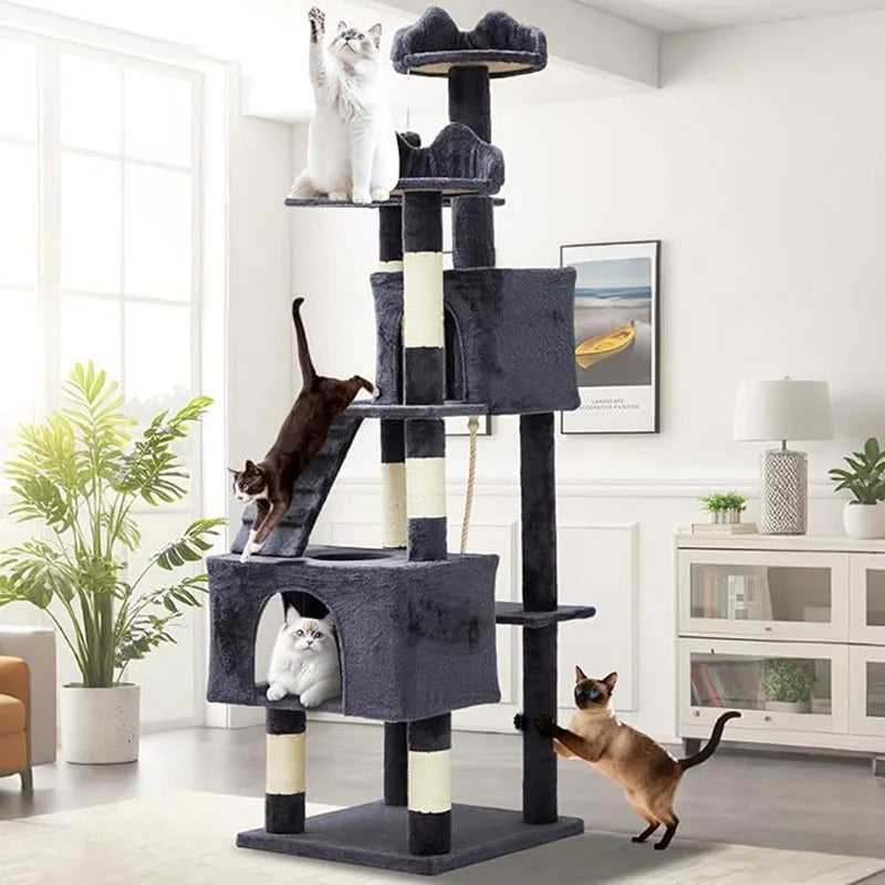 188cm Tall Cat Tower for Indoor