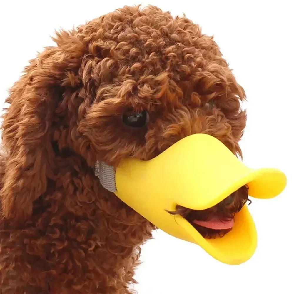 Soft Silicone Duck Shape Dog Muzzle
