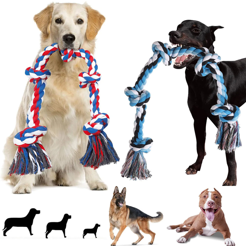 2pcs Dog Rope Toys for Large Medium Dogs