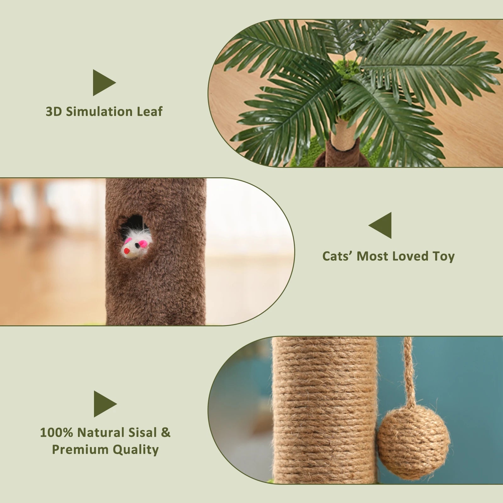 56CM/93CM Tree Cat Scratch Post