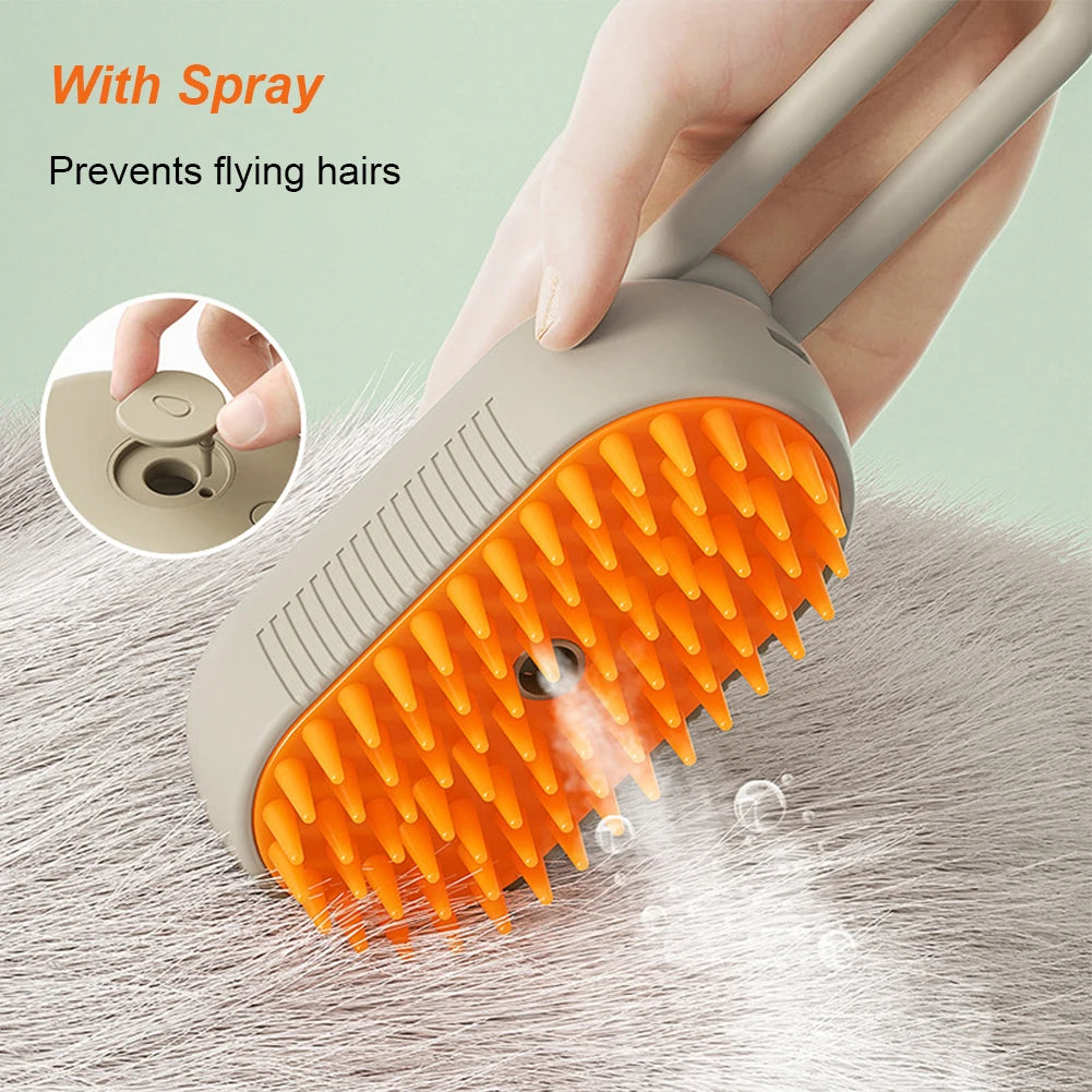 Electric Steam Spray Pet Cleaning Brush