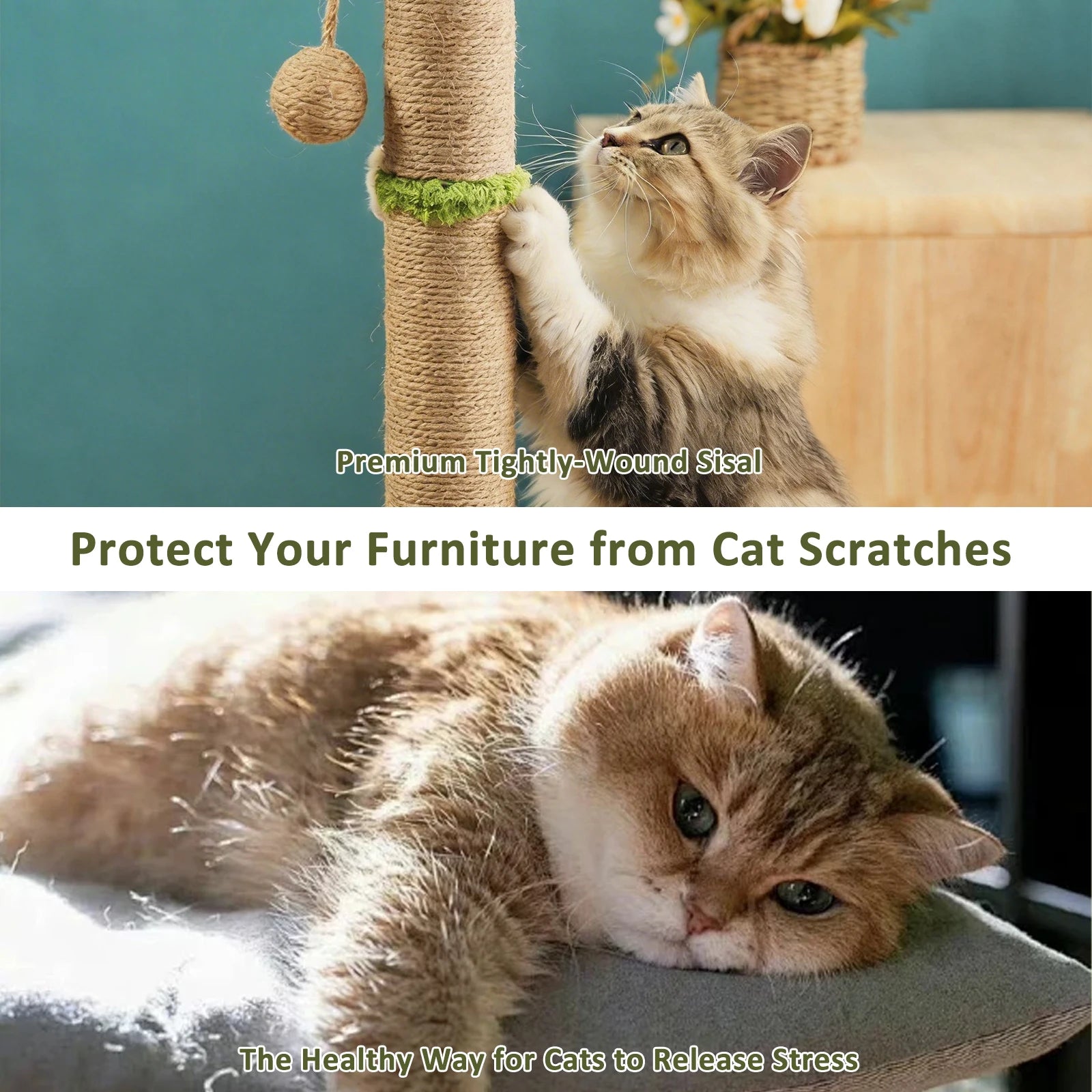 56CM/93CM Tree Cat Scratch Post