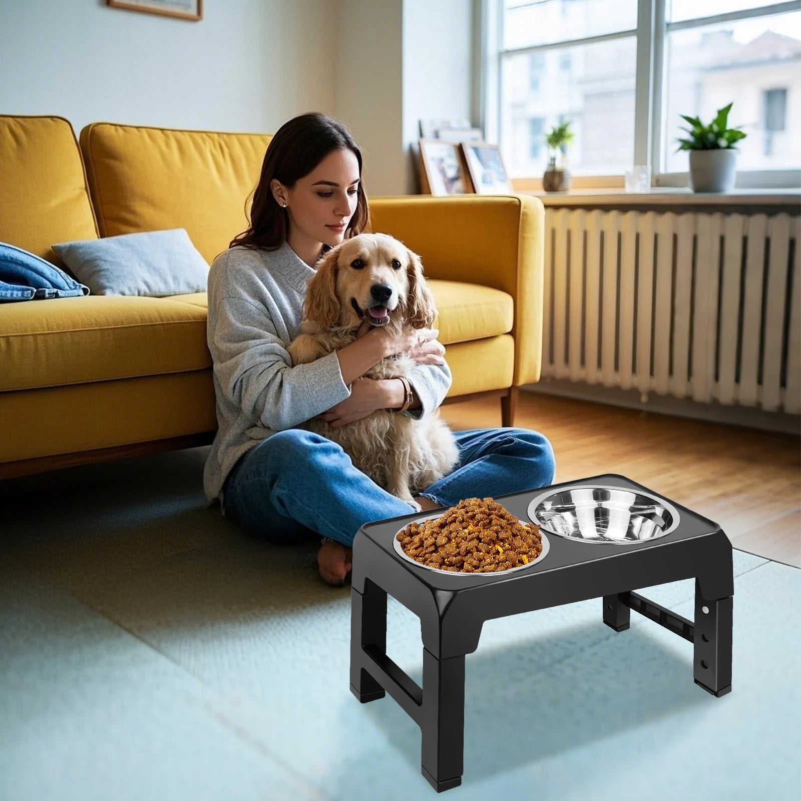 Elevated Dog Feeder Bowls