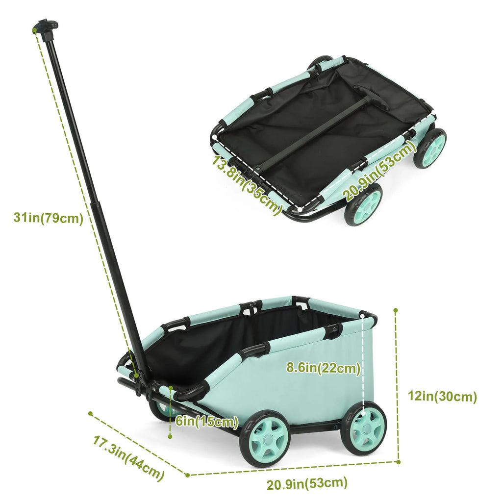 4 Wheels Folding Dog Stroller