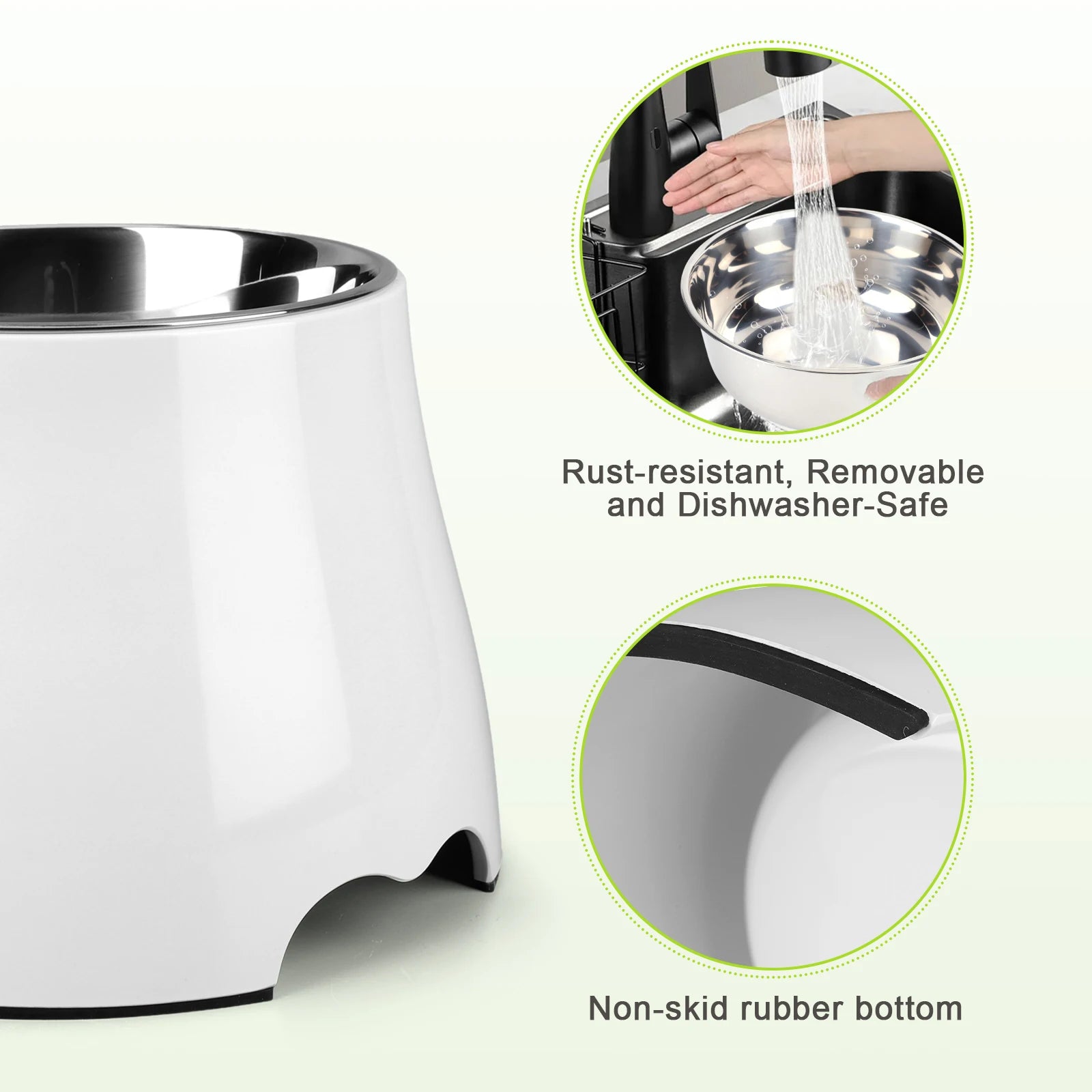 Stainless Steel Dog Food and Water Bowl