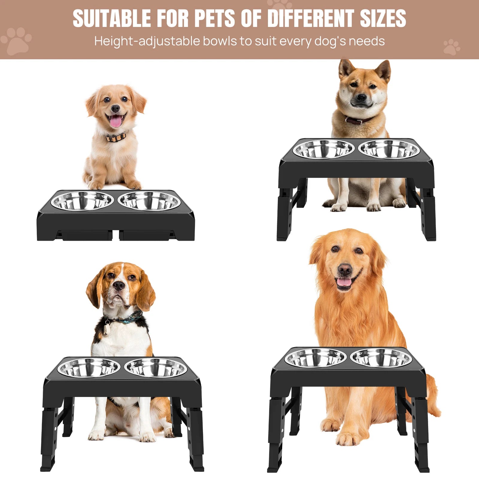 Elevated Dog Feeder Bowls