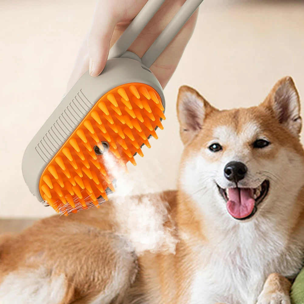 Electric Steam Spray Pet Cleaning Brush