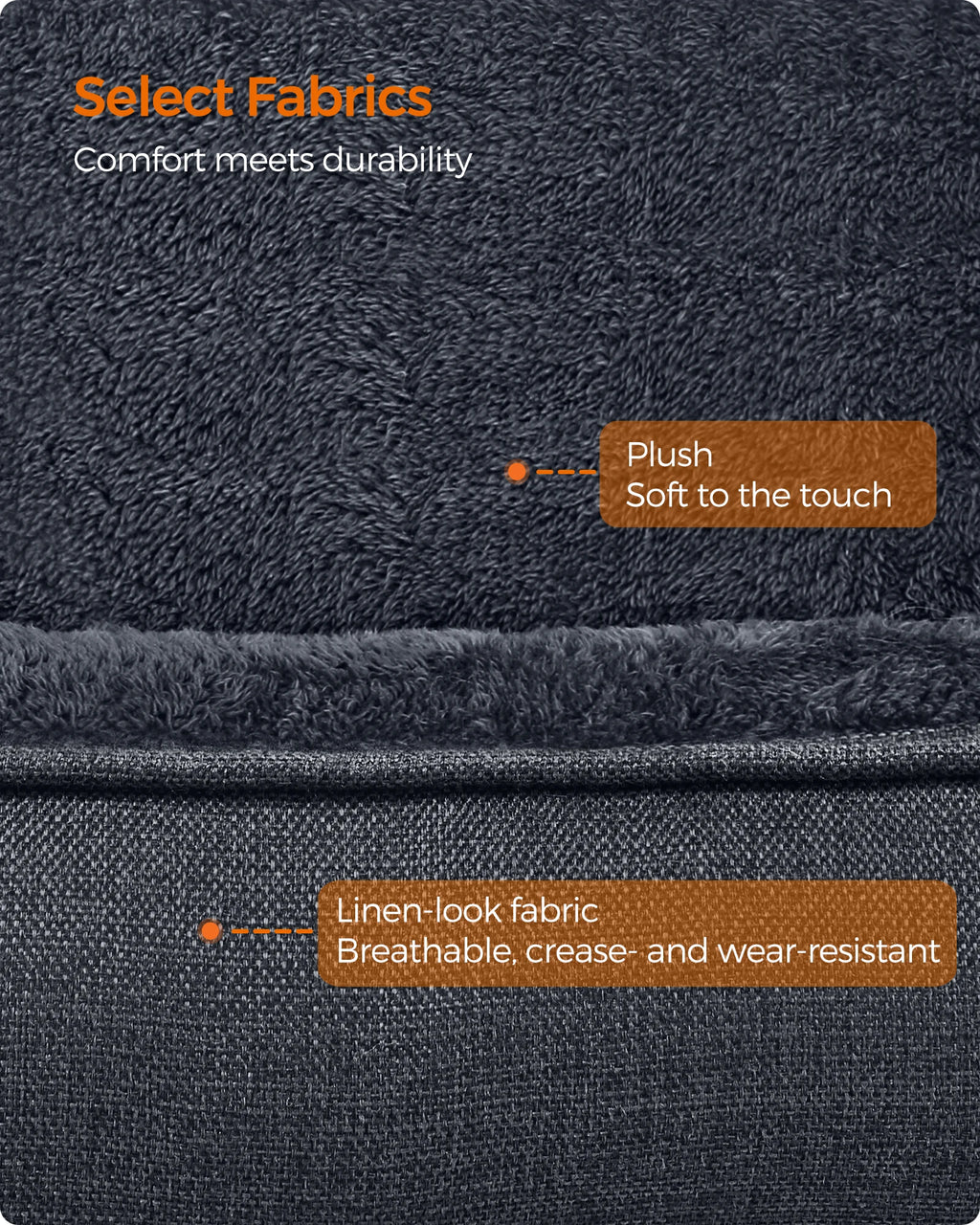 Linen-Look Pet Bed