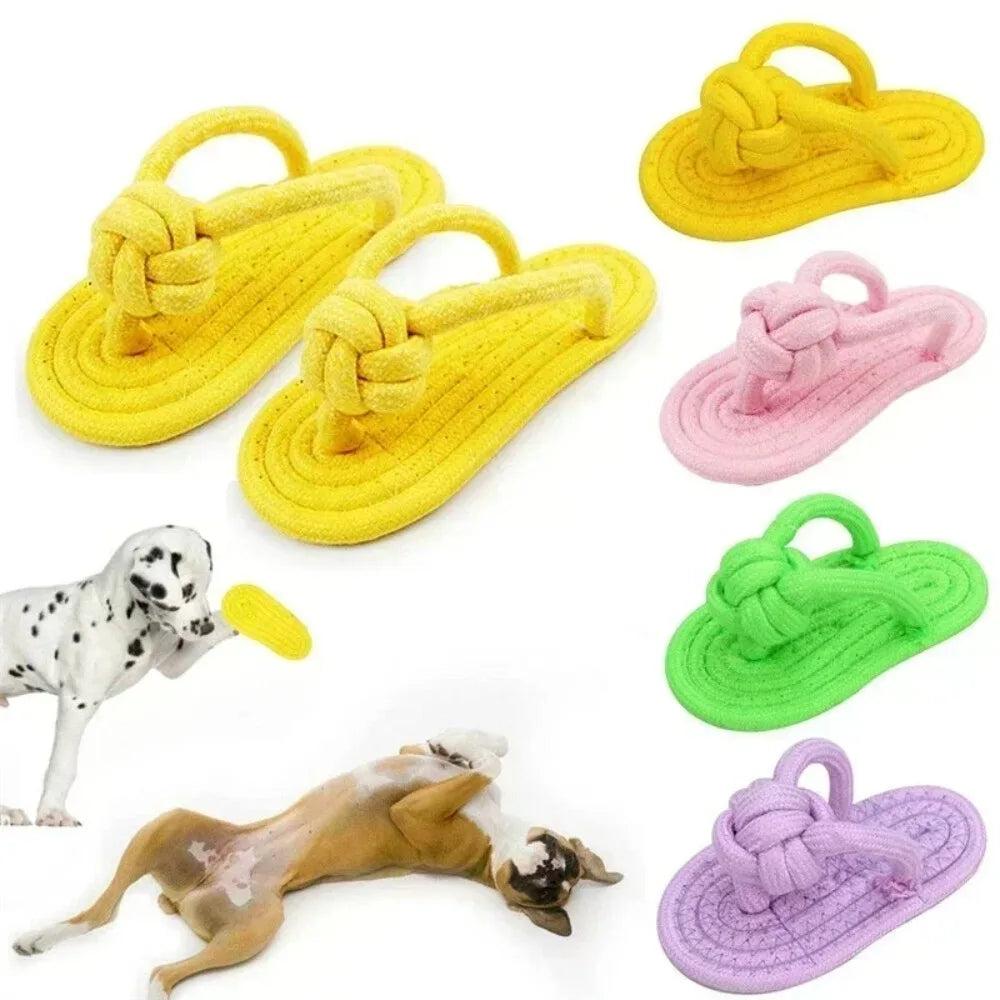 1PC Cotton Slipper Rope Toy for Dogs
