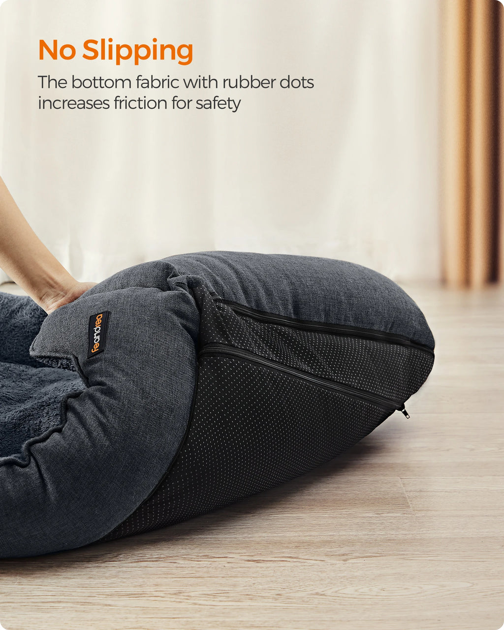 Linen-Look Pet Bed