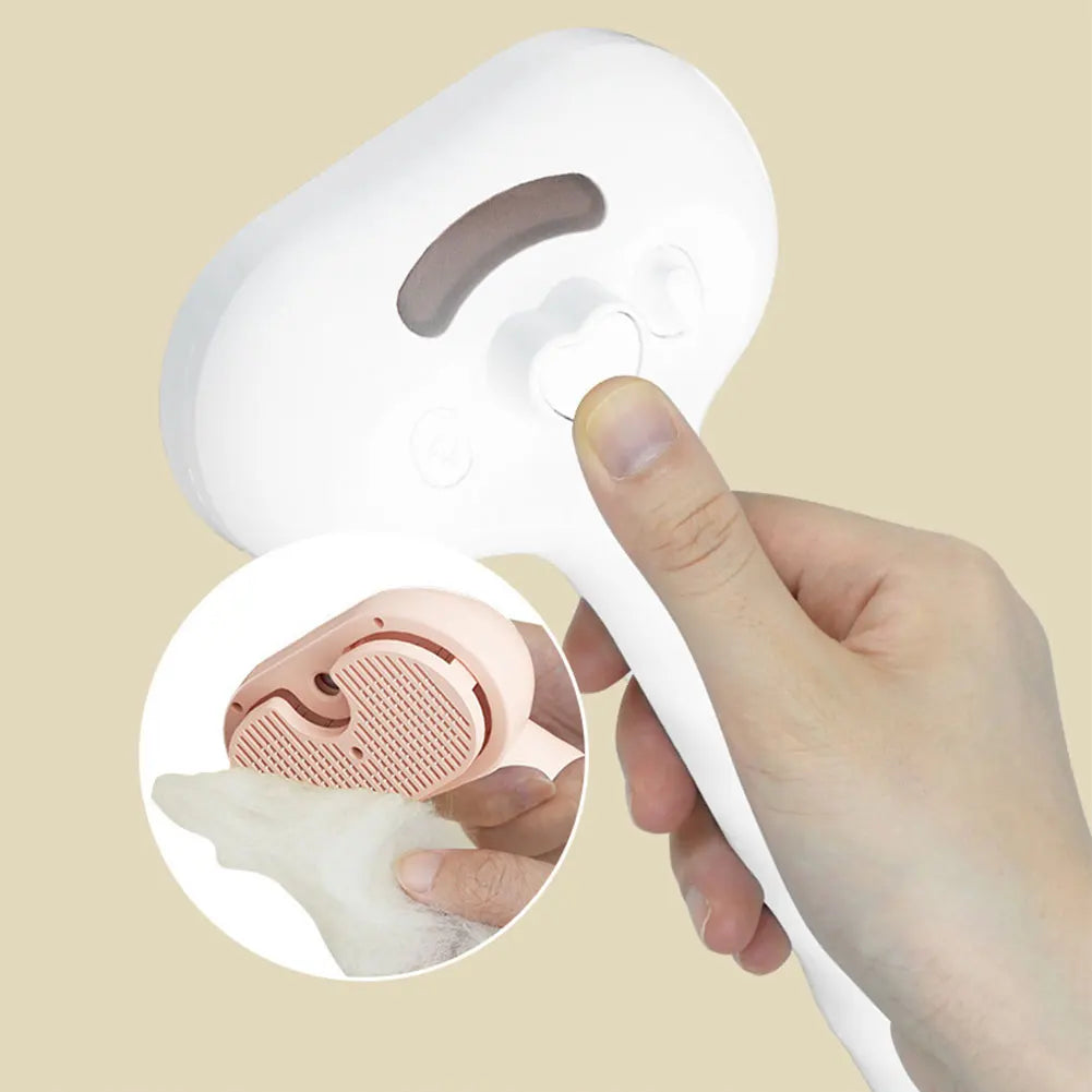 3-in-1 Electric Pet Steam Spray Brush