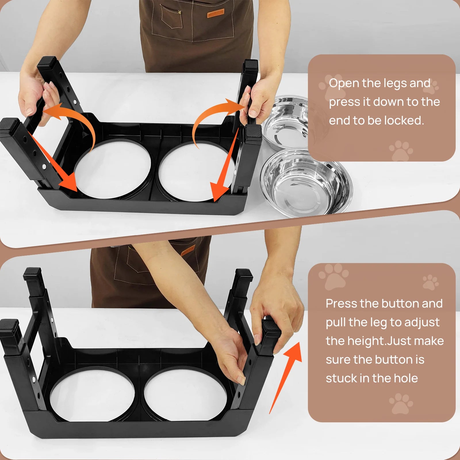 Elevated Dog Feeder Bowls