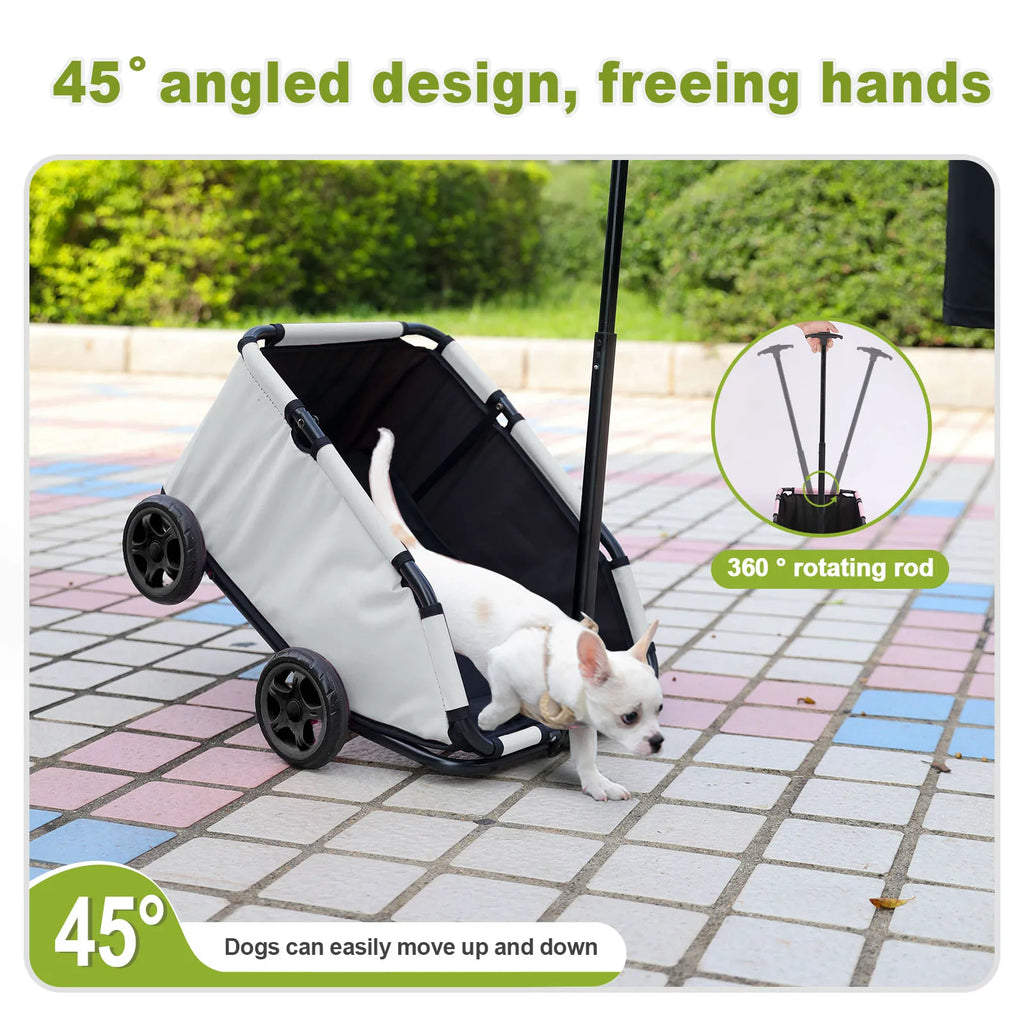 4 Wheels Folding Dog Stroller