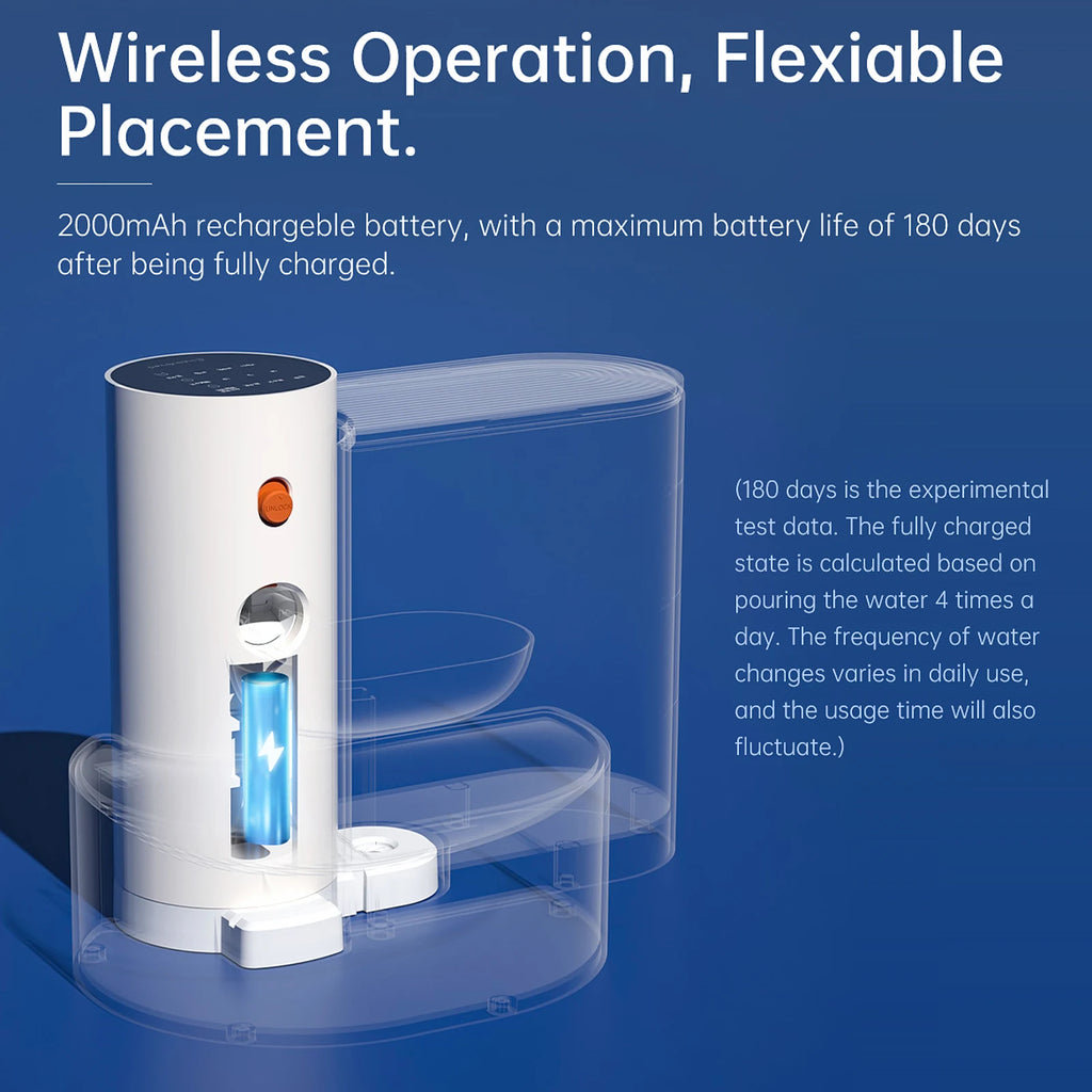 3L Wireless Cat Water Fountain