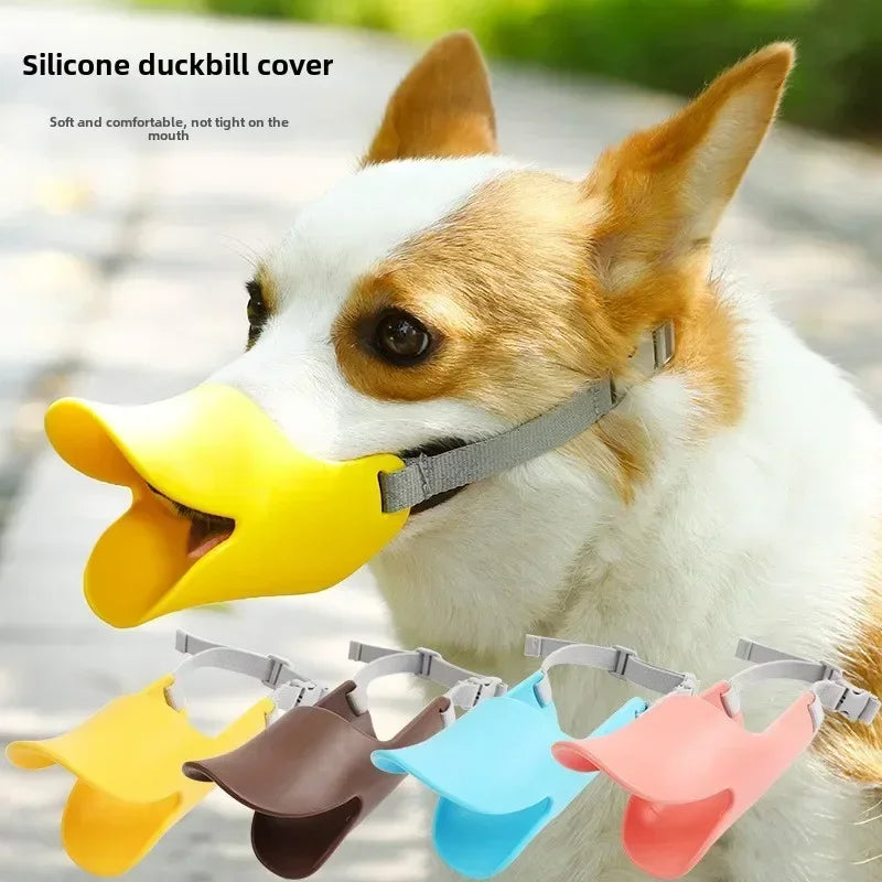 Soft Silicone Duck Shape Dog Muzzle
