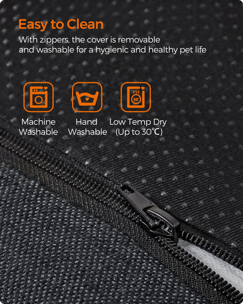 Linen-Look Pet Bed