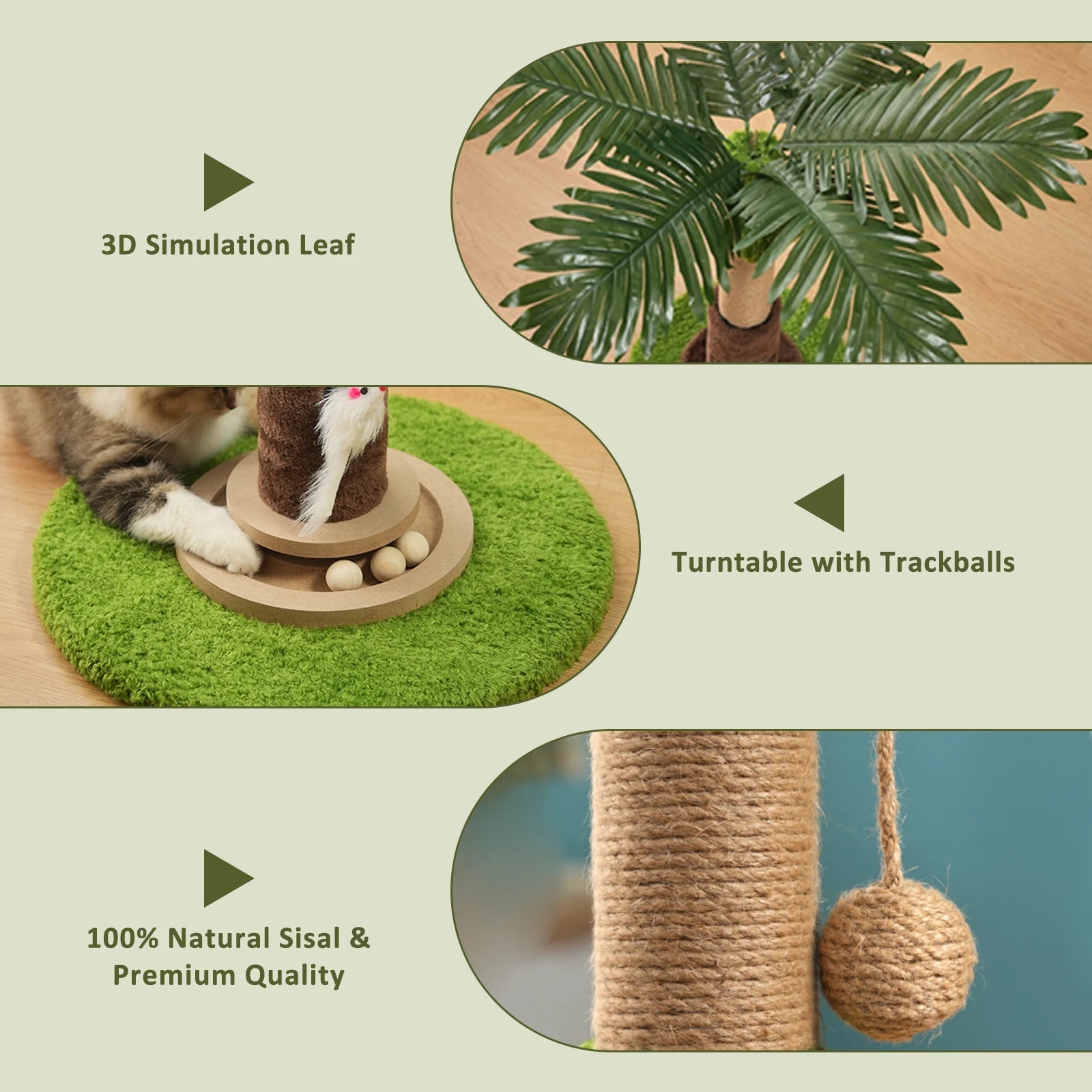 56CM/93CM Tree Cat Scratch Post