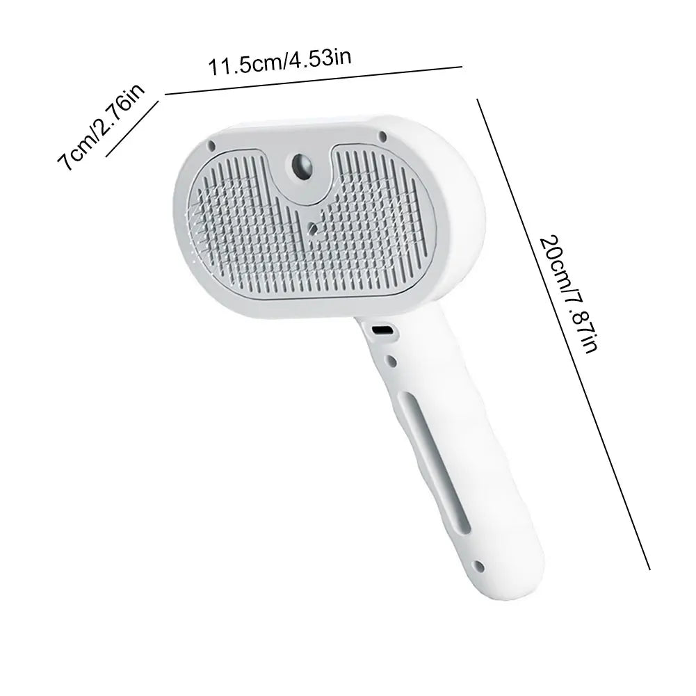 3-in-1 Electric Pet Steam Spray Brush