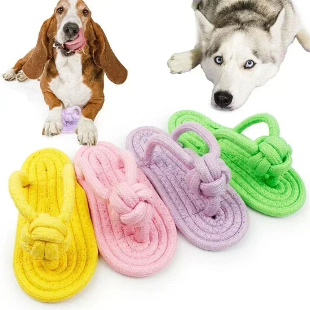 1PC Cotton Slipper Rope Toy for Dogs