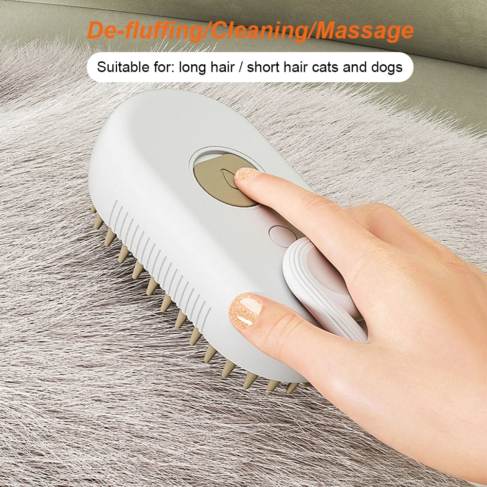 Electric Steam Spray Pet Cleaning Brush