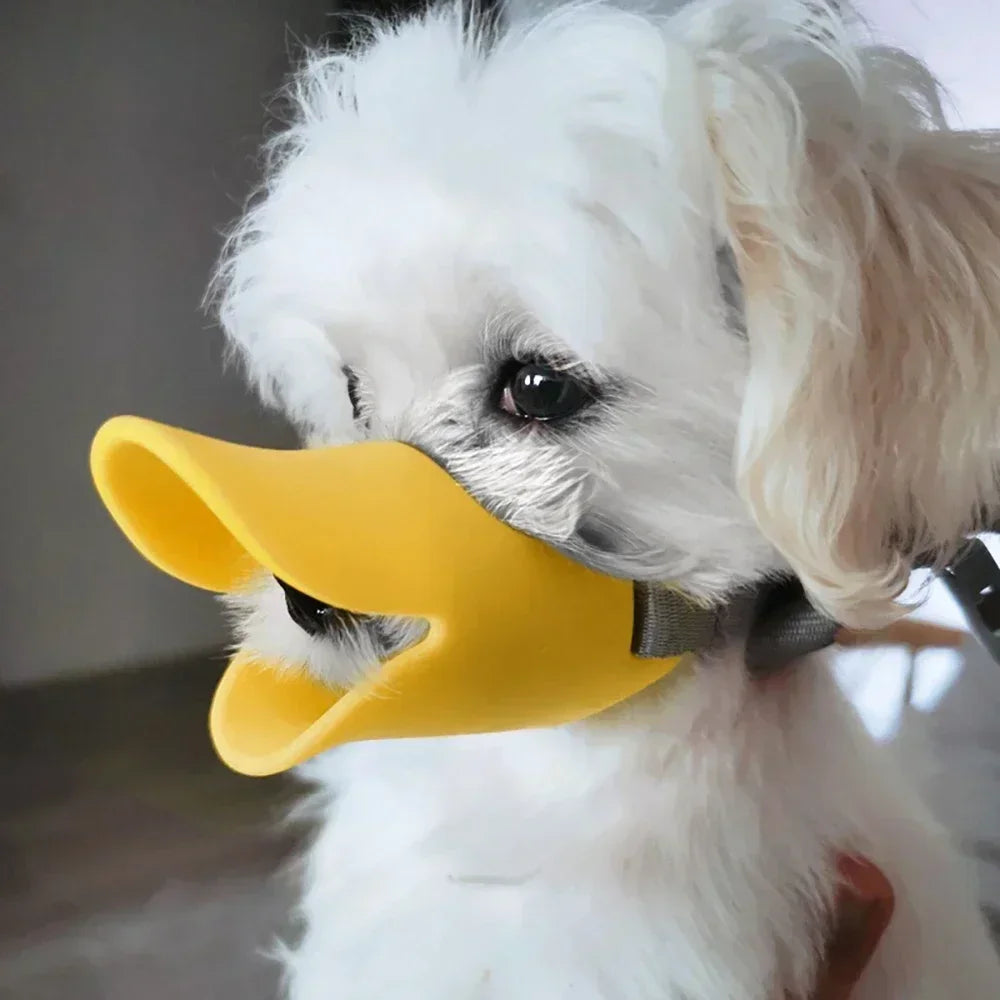 Soft Silicone Duck Shape Dog Muzzle