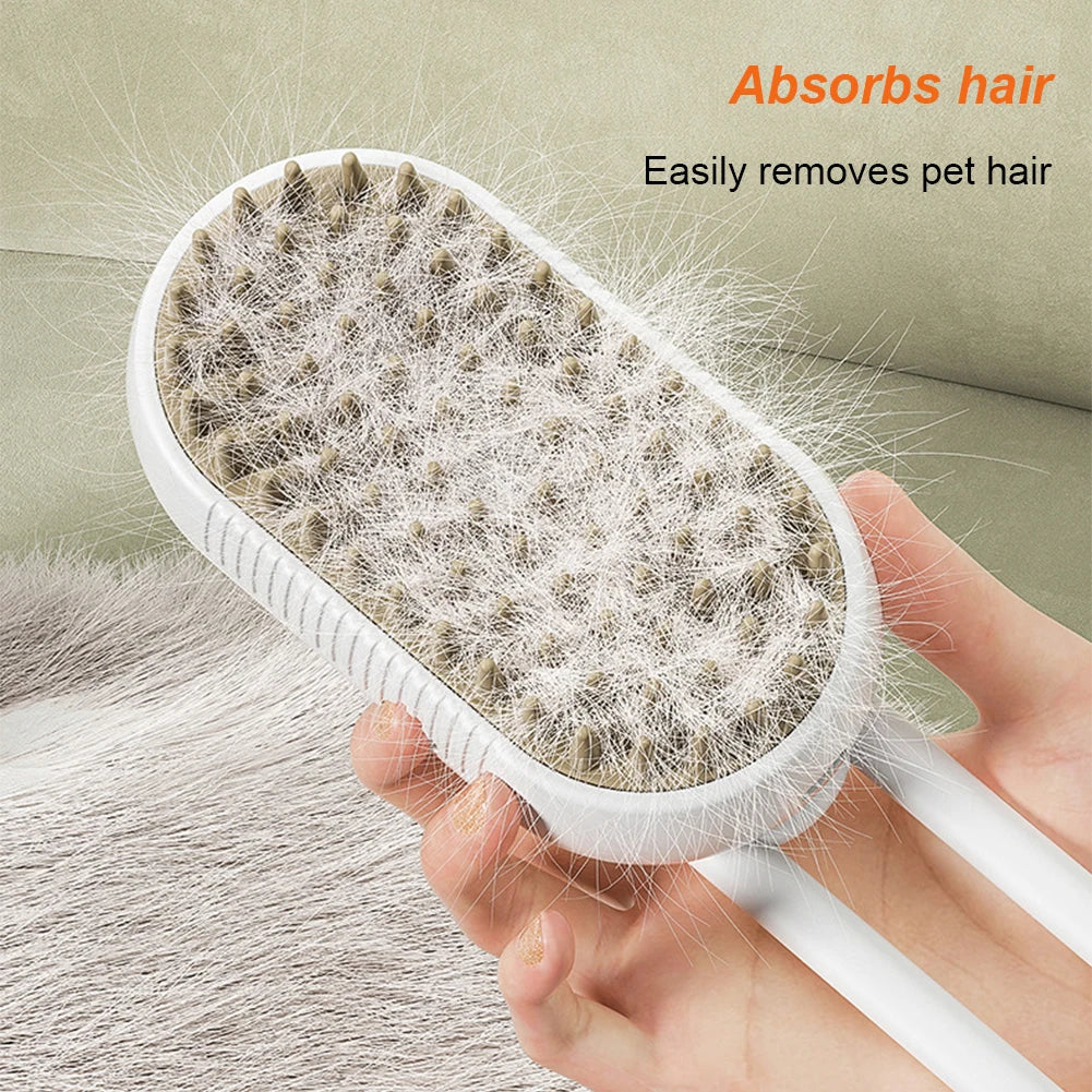 Electric Steam Spray Pet Cleaning Brush