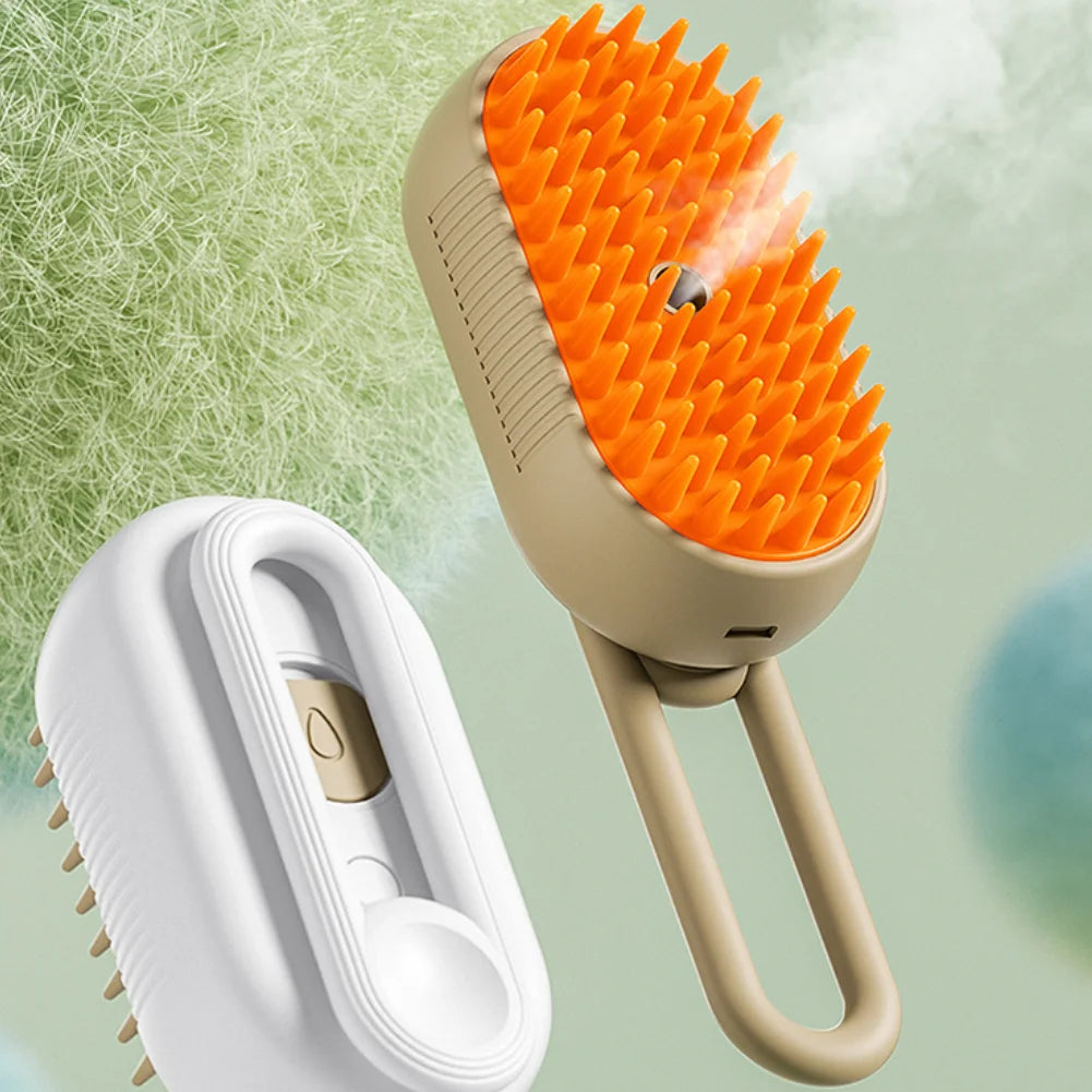 Electric Steam Spray Pet Cleaning Brush