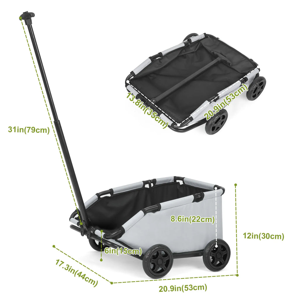 4 Wheels Folding Dog Stroller