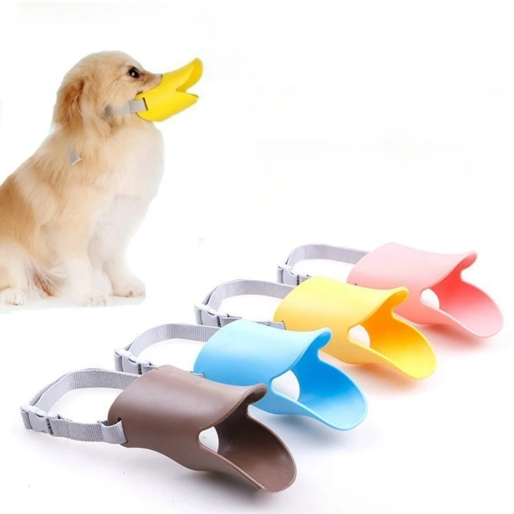 Soft Silicone Duck Shape Dog Muzzle