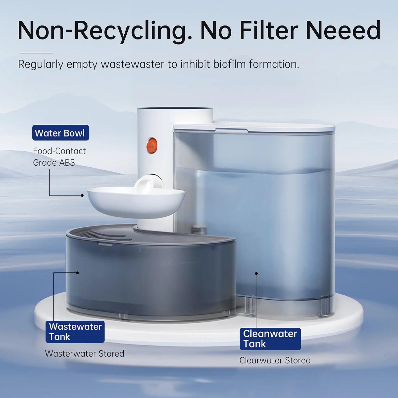 3L Wireless Cat Water Fountain