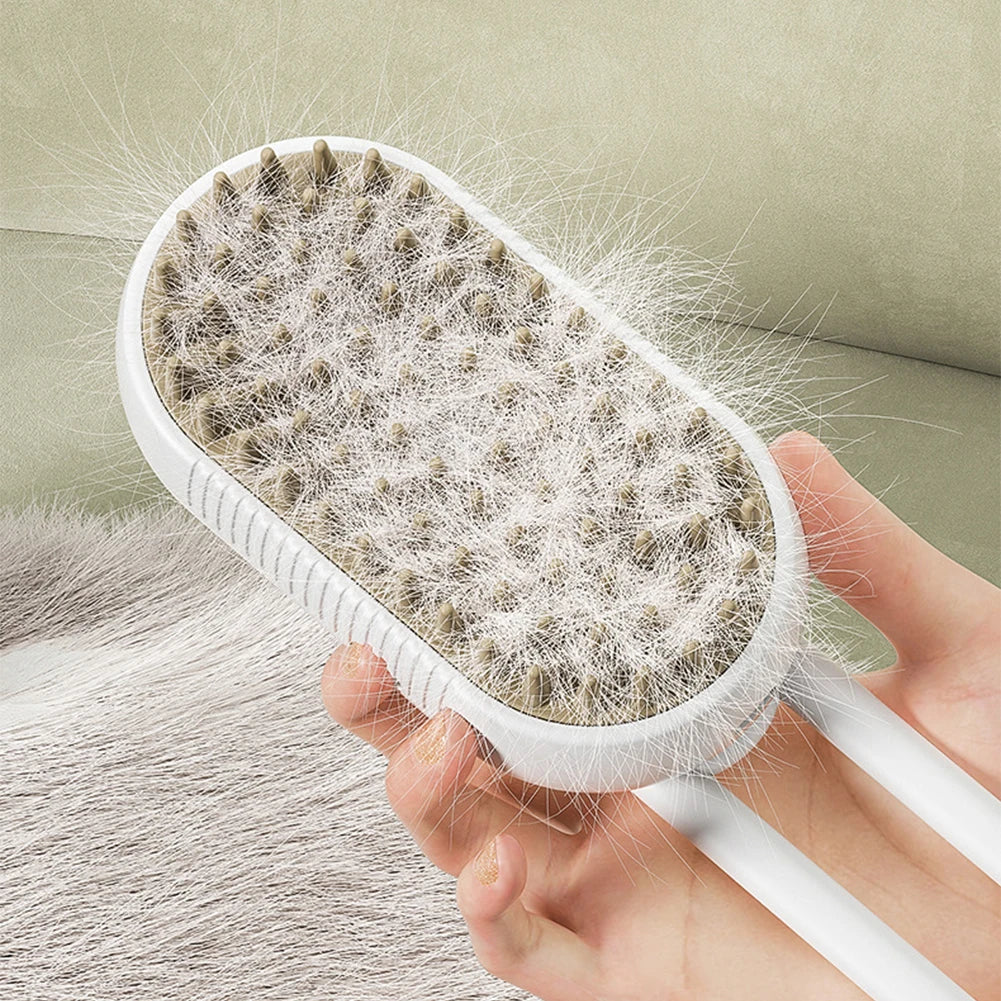 Electric Steam Spray Pet Cleaning Brush